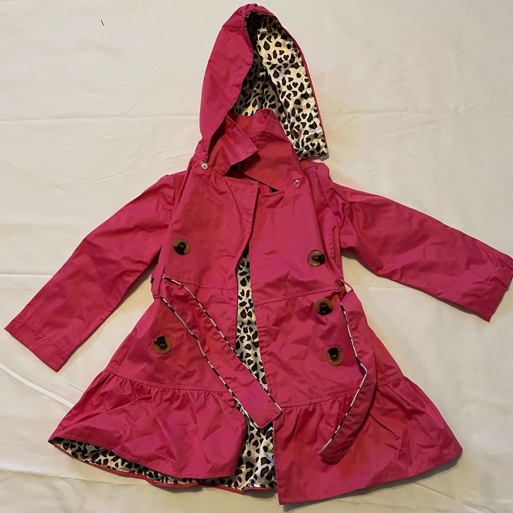 Pink platinum Fuchsia pink rain coat
